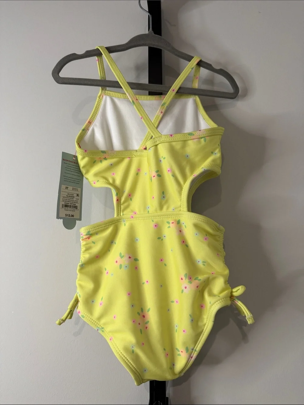 Cat & Jack Bundle of 3 Toddler Girls Swimsuits Size 3T New NWT